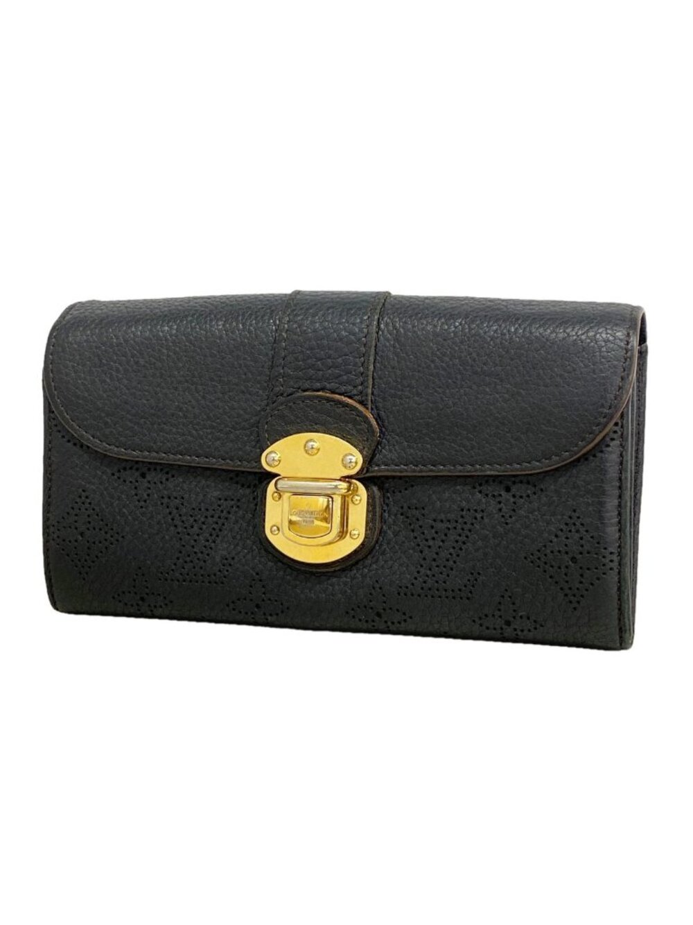 Louis Vuitton Wallet Mahina Portefeuille Iris Noir
